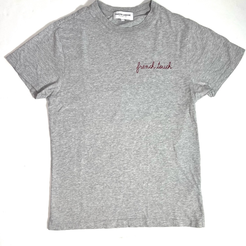 Maison Labiche French Touch Grey Short Sleeve Tee Size XXS